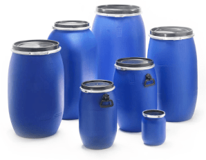 Fusti omologati disponibili in vari volumi Contenitori omologati Ecoplast 2000