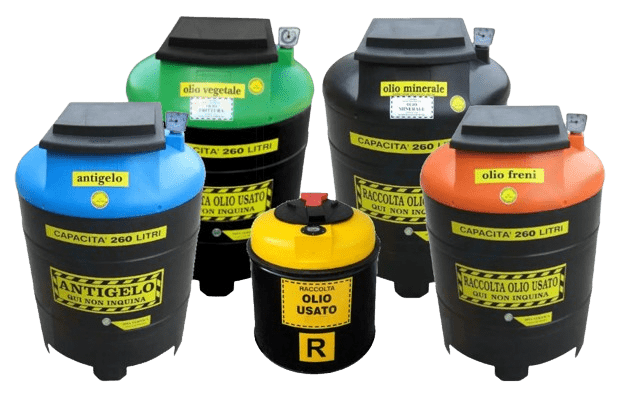 5 tipologie di contenitori per oli esausti 5 tipologie di contenitori per oli esausti