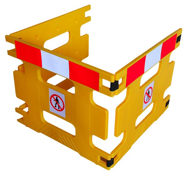 Esempio di transenne modulari unite