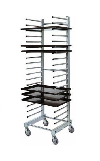 Porta Teglie Pizza In Acciaio Inox Sharplace - 5 Ripiani, Per Ristoranti, Pizzerie E Casa