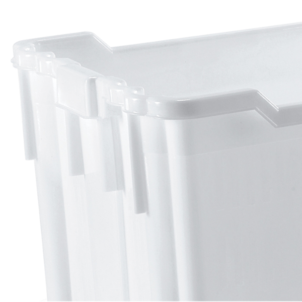 CESTE CESTA PORTA PANE CHIUSA CM.65x43x33,5H IN POLIETILENE PER ALIMENTI LT. 70